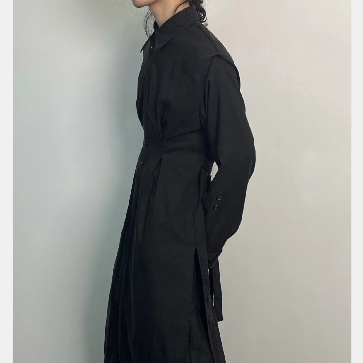 Men'S Formal Wear Belt - Y2K Gothic Trench Coat Men Dark