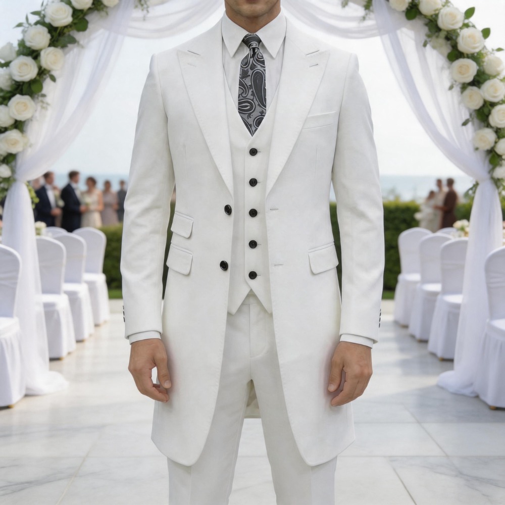 Men Formal Wear Outfits - Slim Fit 3 Pieces Formal Men