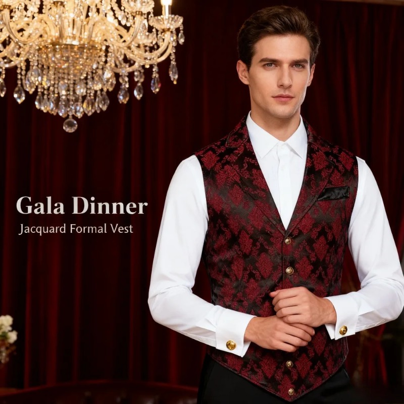 Slim Fit Vest British Retro St - đánh giá và giá Men'S Formal Wear Waistcoat
