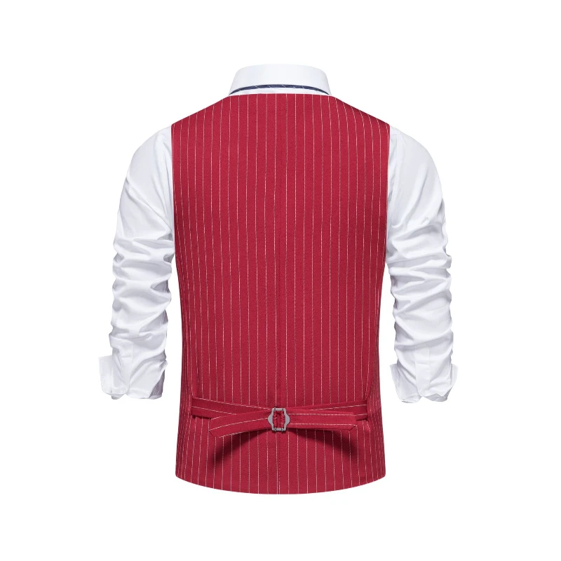 2026 New Red Striped Suit Vest - đánh giá và giá Men'S Formal Wear Waistcoat