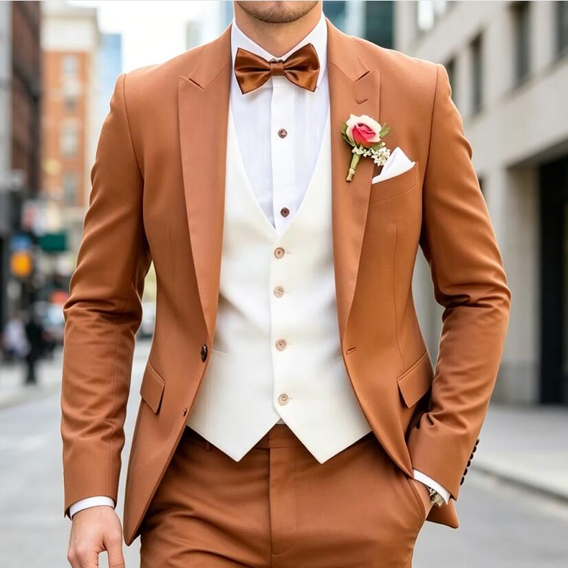 New Classic 3 Piece Men's Suit - đánh giá và giá Men'S Formal Wear Waistcoat