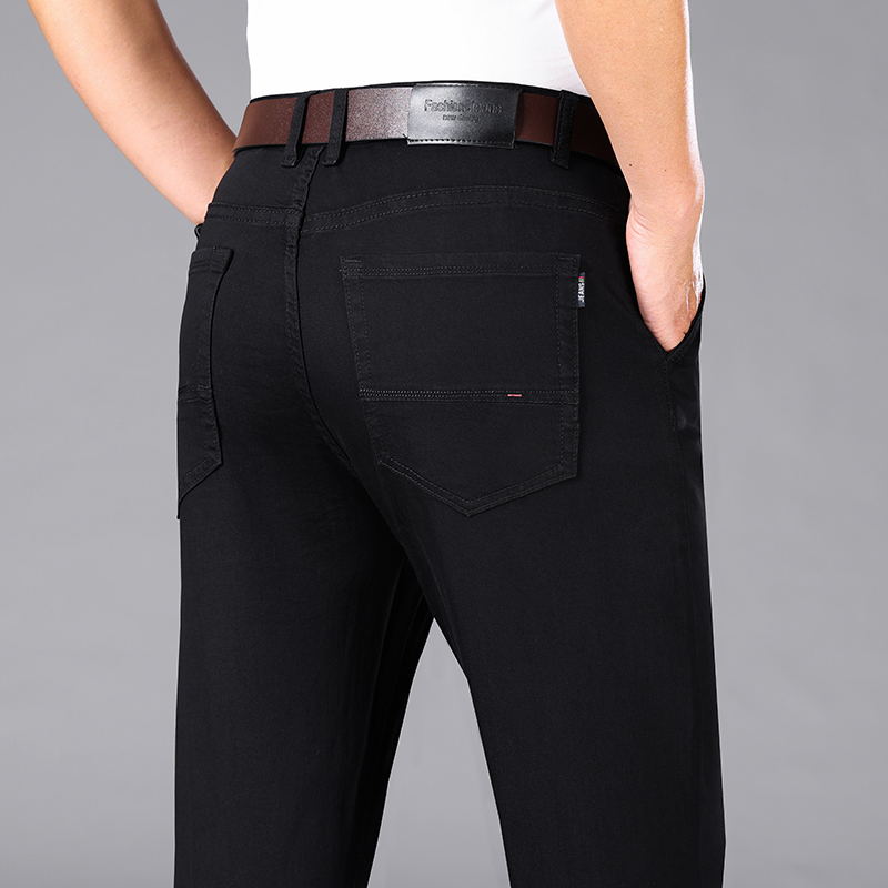 Pure Black Jeans Men's Summer  - đánh giá và giá Men Formal Wear With Jeans