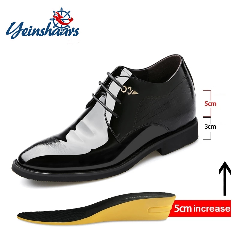3/6/8 Cm Thang Máy Giày Nam Đầ - đánh giá và giá Men'S Formal Wear Accessories