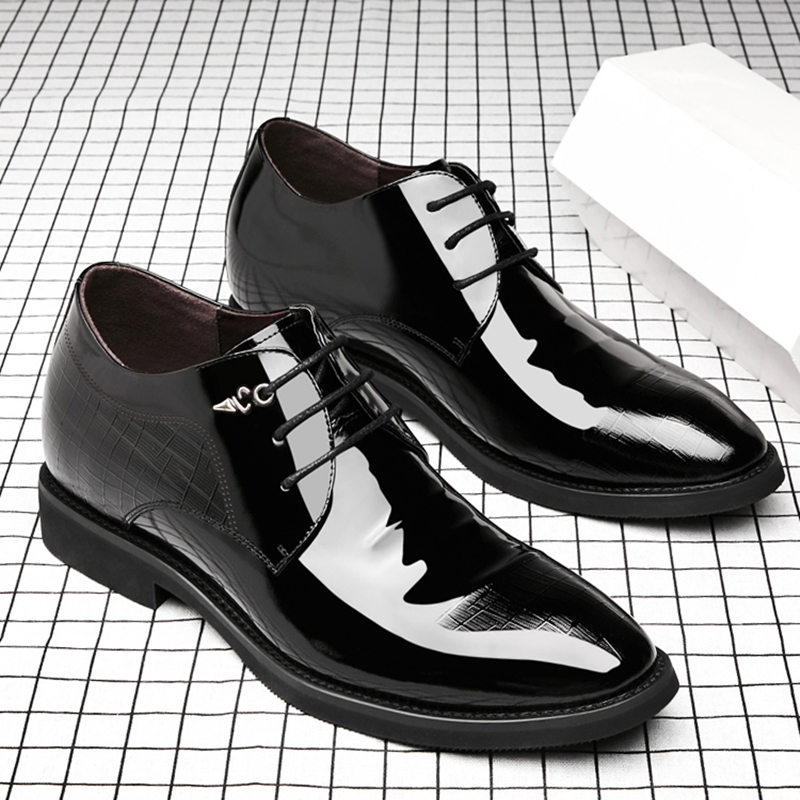 3/6/8 Cm Thang Máy Giày Nam Đầ - đánh giá và giá Men'S Formal Wear Accessories