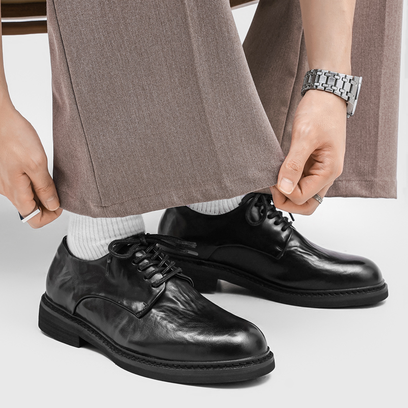Light Luxury Pleated Men Derby - đánh giá và giá Formal Wear Men H&M