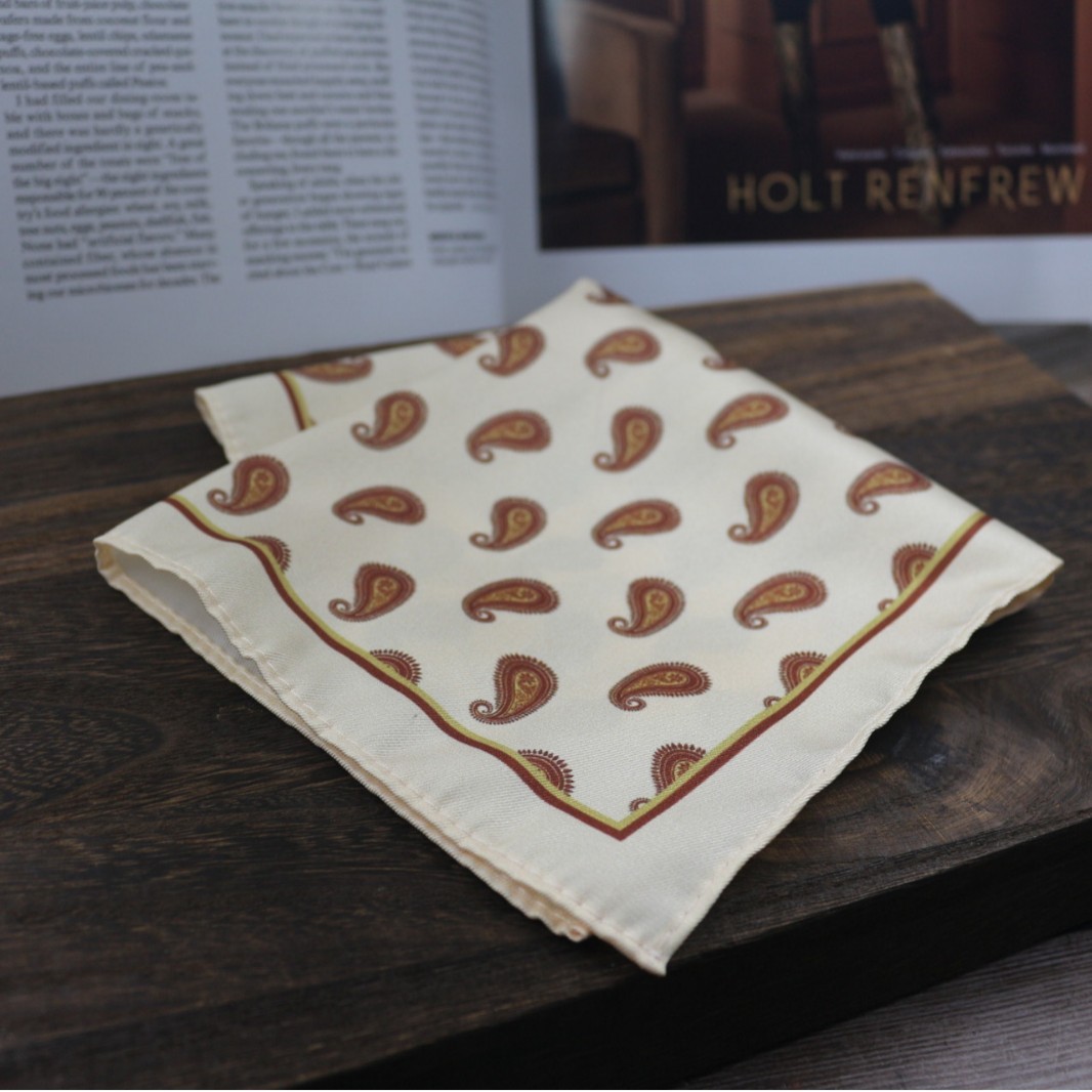Vintage Print Pocket Square  M - đánh giá và giá Formal Wear Men H&M