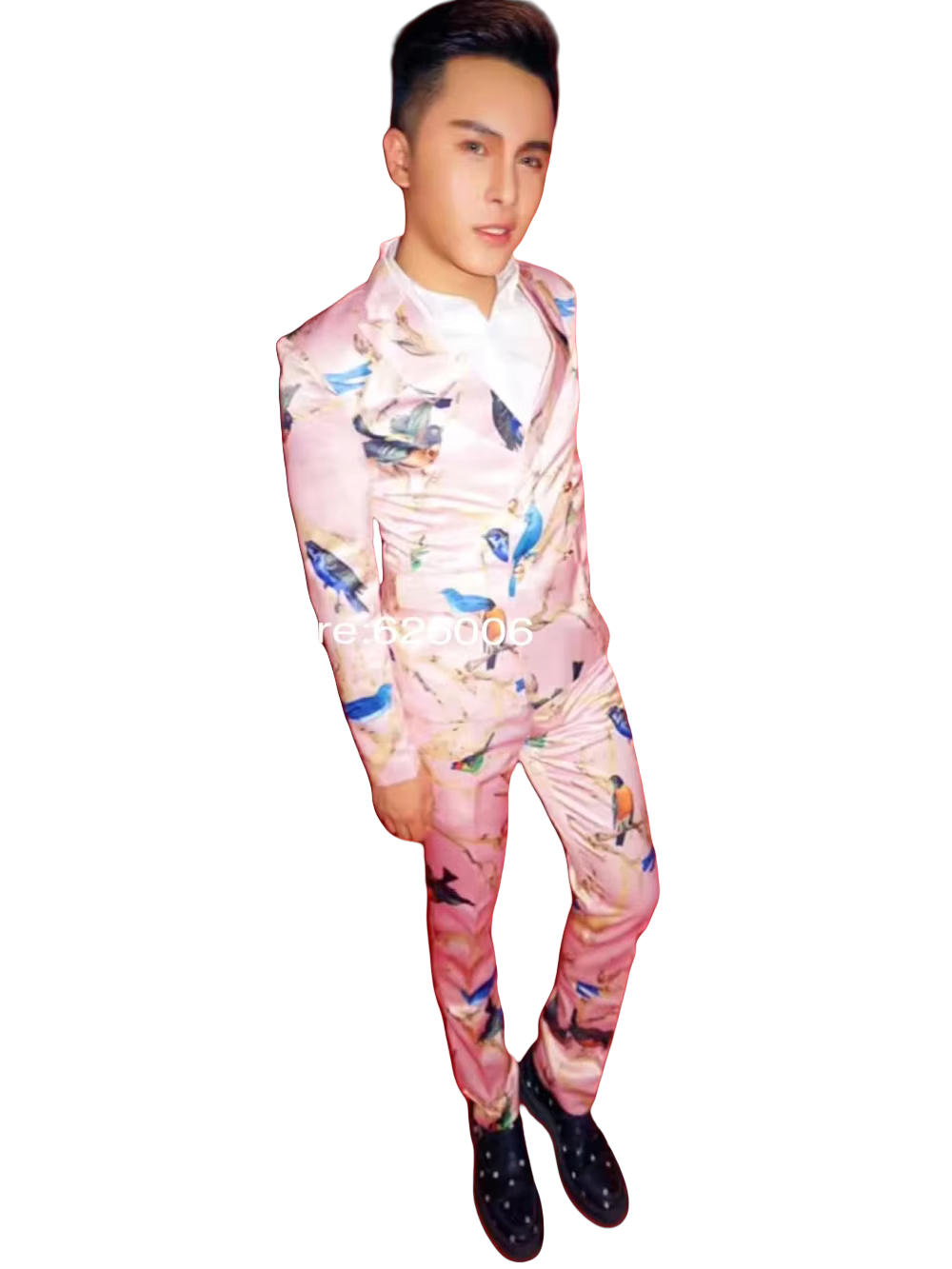 Men's Fashion Flower Pink Bird - đánh giá và giá Men'S Formal Wear