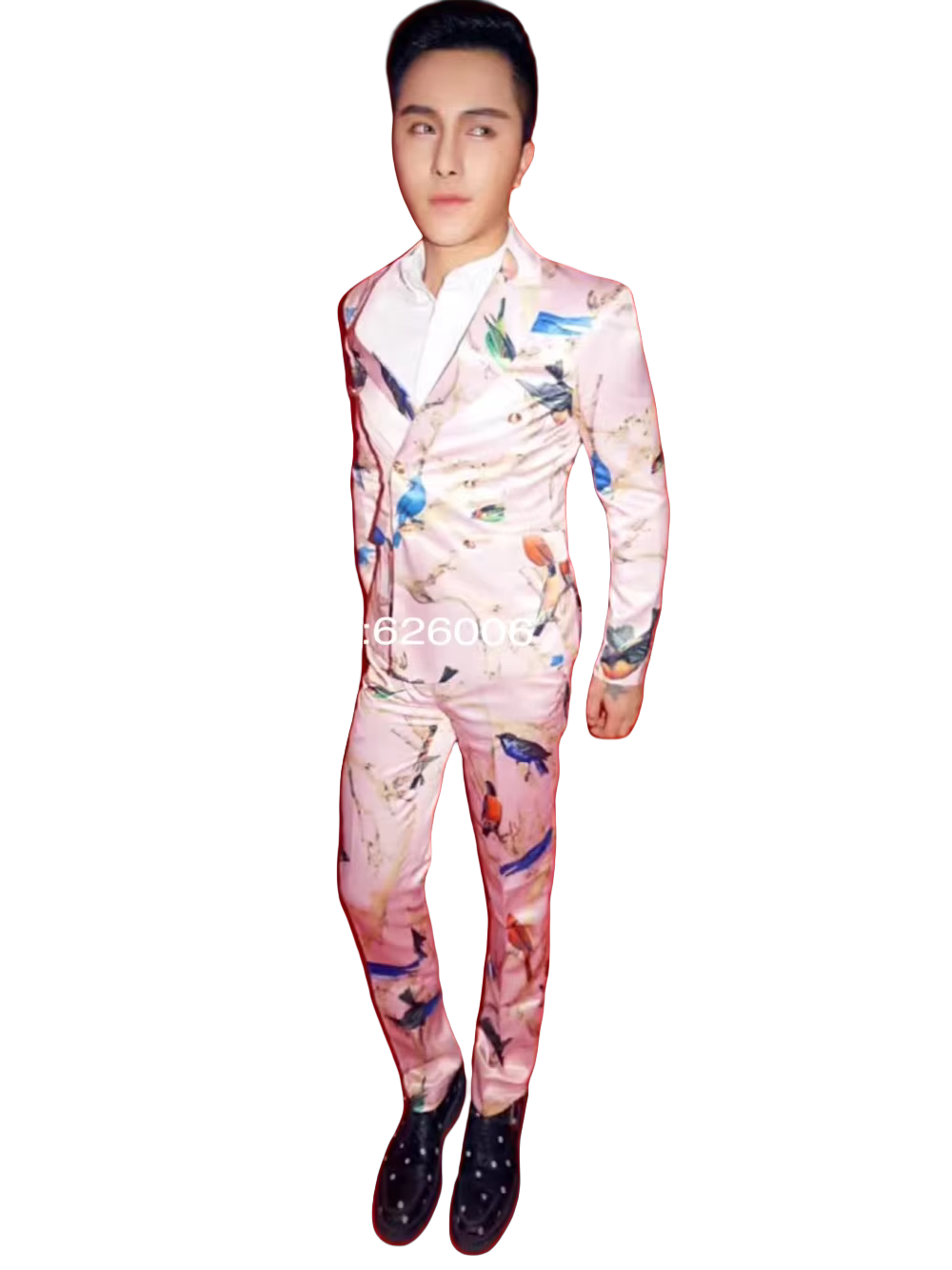 Men's Fashion Flower Pink Bird - đánh giá và giá Men'S Formal Wear