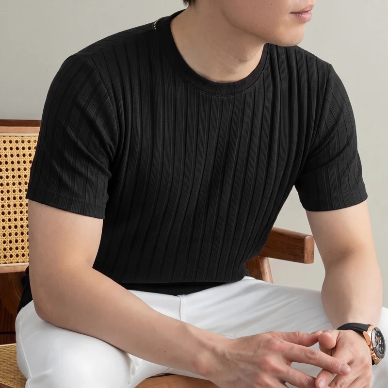 Business Casual Ribbed T Shirt - đánh giá và giá Men'S Formal Wear Accessories