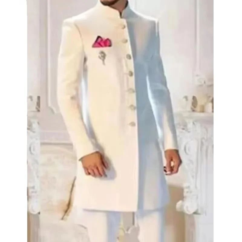 New Classic White Men Suit Lon - đánh giá và giá Men Formal Wear Indian