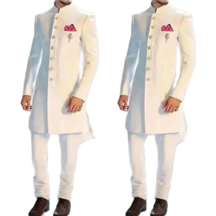 New Classic White Men Suit Lon - đánh giá và giá Men Formal Wear Indian