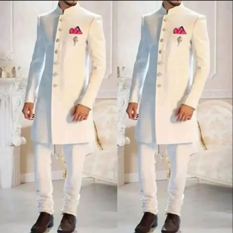 New Classic White Men Suit Lon - đánh giá và giá Men Formal Wear Indian