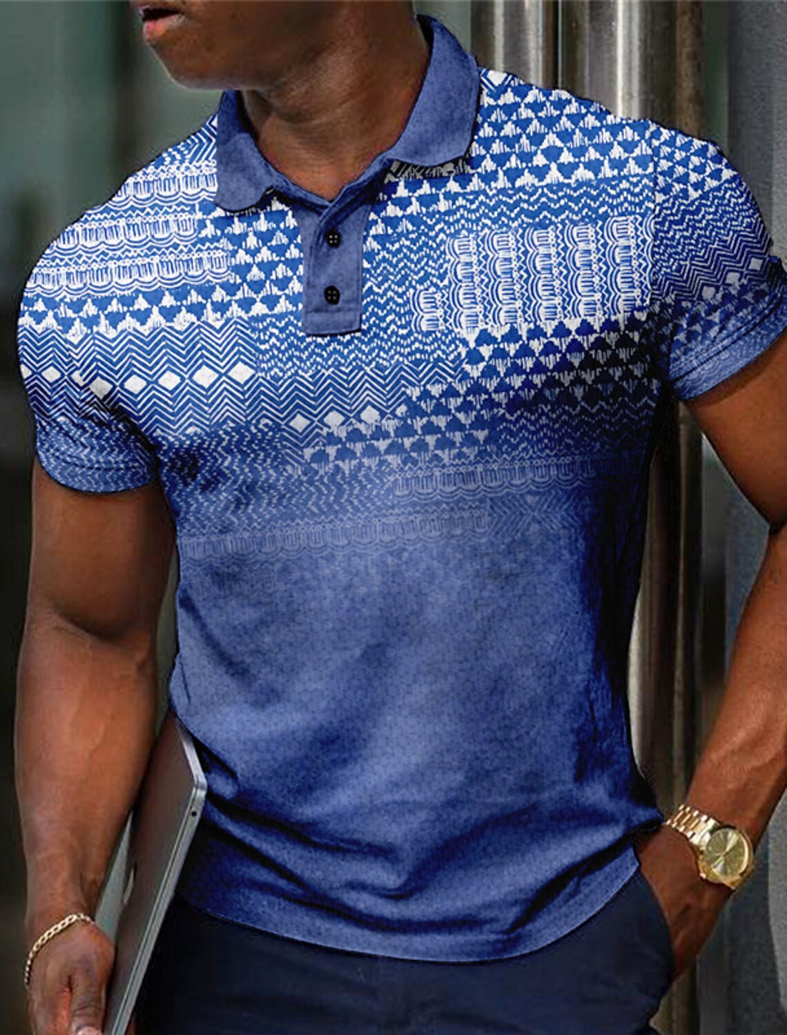 Fashion Men's Plaid Polo Shirt - đánh giá và giá Men'S Polo Formal Wear