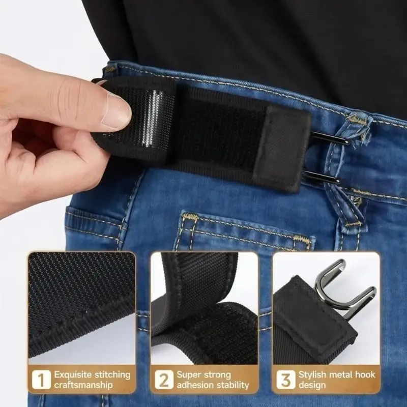 Hot Unisex Buckleless Elastic  - đánh giá và giá Men'S Formal Wear Belt