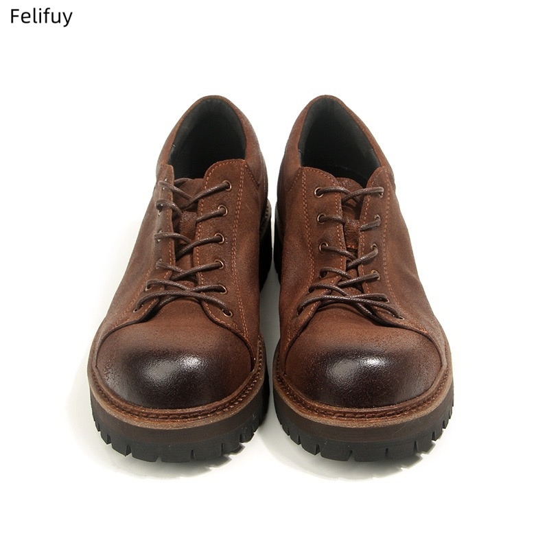 Retro Cowhide Mens Casual Busi - đánh giá và giá Men'S Formal Wear