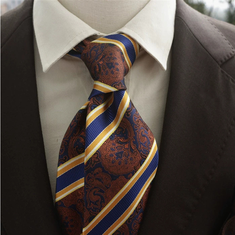 New Trendy Navy Brown Neckties - đánh giá và giá Men Formal Wear Brown