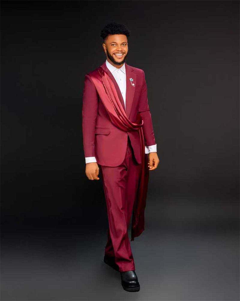 Red Men Suit Set 2 Pcs Blazer+ - đánh giá và giá Men Formal Wear Red