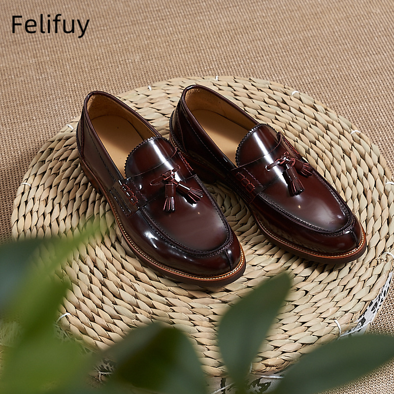 New Brown Men Flat Loafers Cow - đánh giá và giá Men Formal Wear Brown