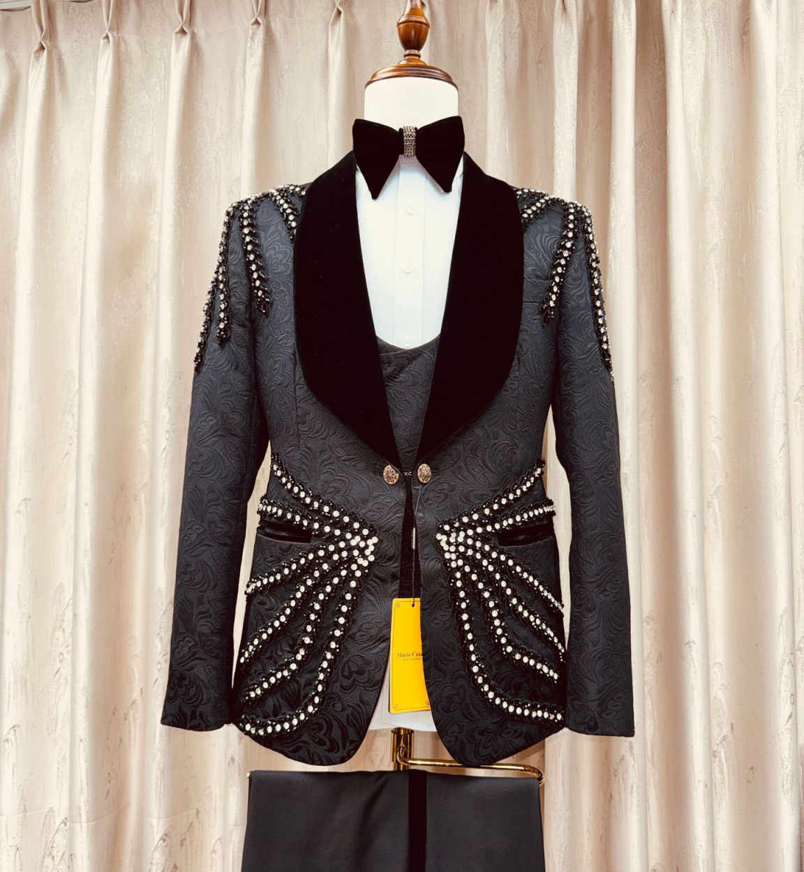 Gorgeous Crystal Tassel Men Su - đánh giá và giá Men'S Formal Wear Waistcoat