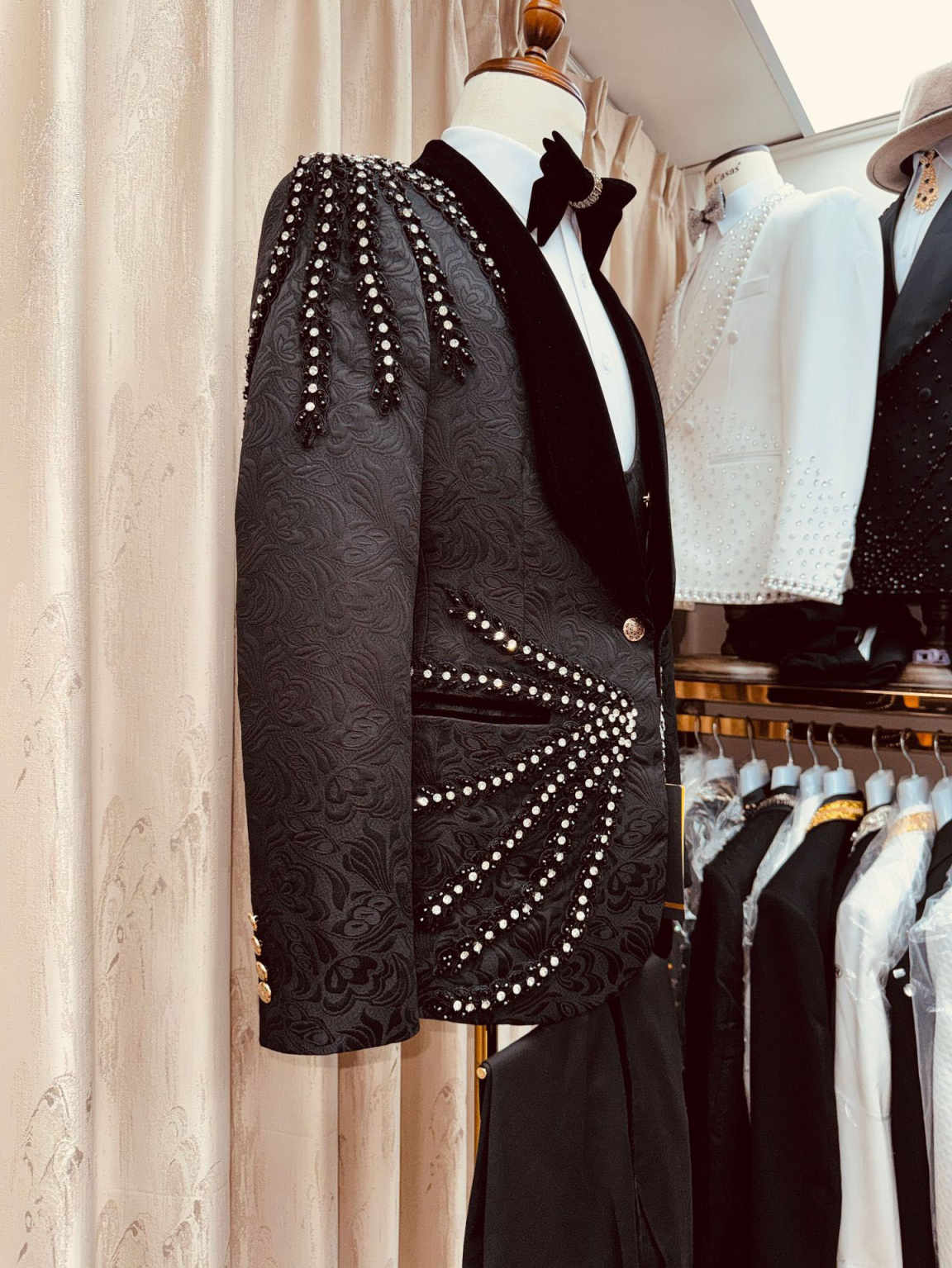 Gorgeous Crystal Tassel Men Su - đánh giá và giá Men'S Formal Wear Waistcoat