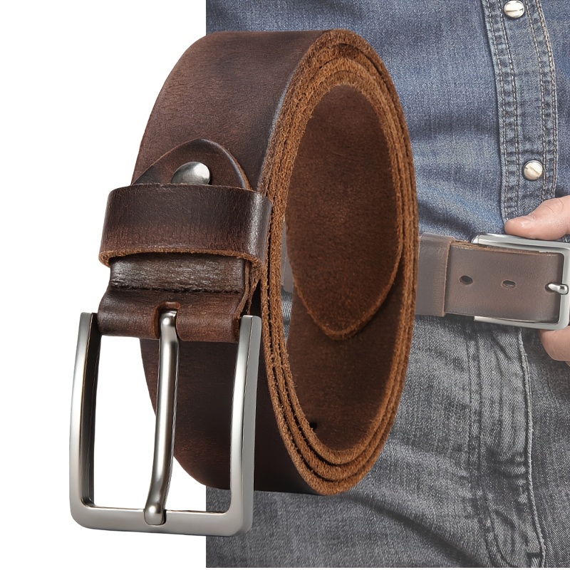 Men's Pin Buckle Durable Genui - đánh giá và giá Men'S Formal Wear Belt