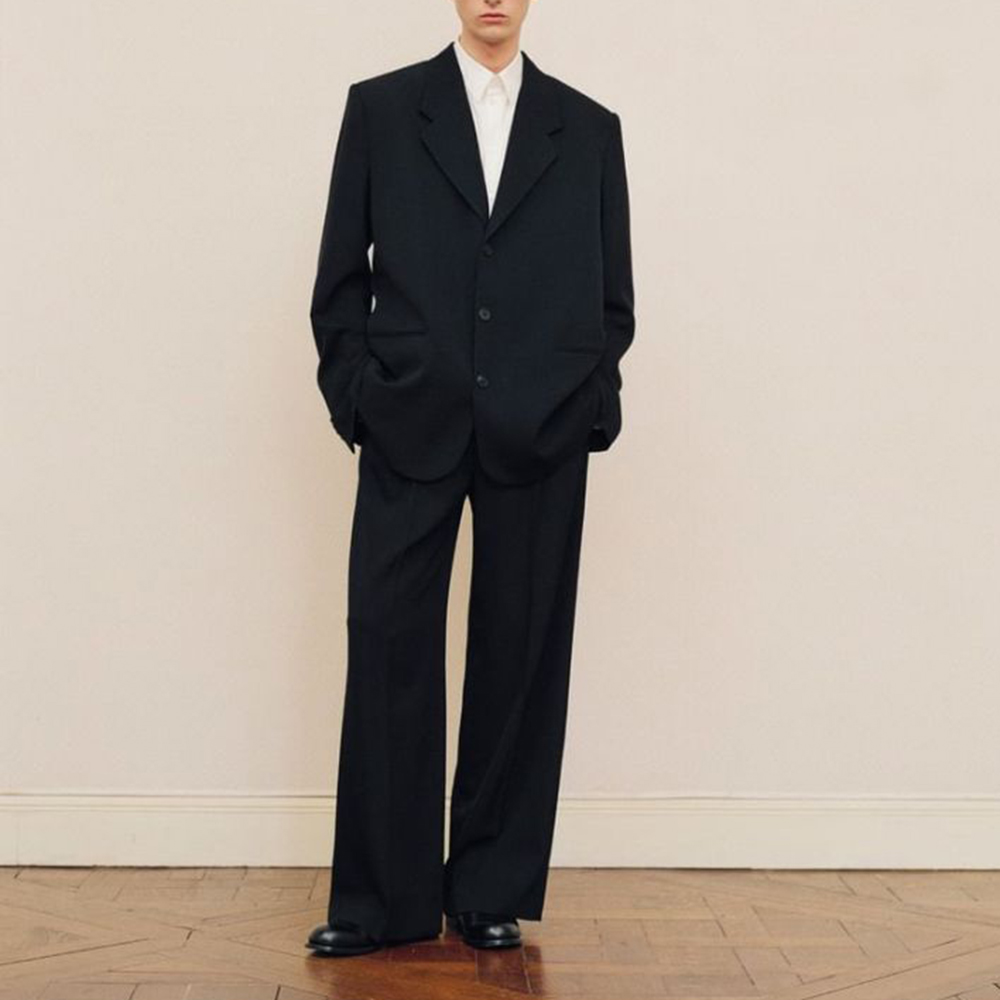 Men's Black Oversized Suit Set - đánh giá và giá Men Formal Wear Fashion