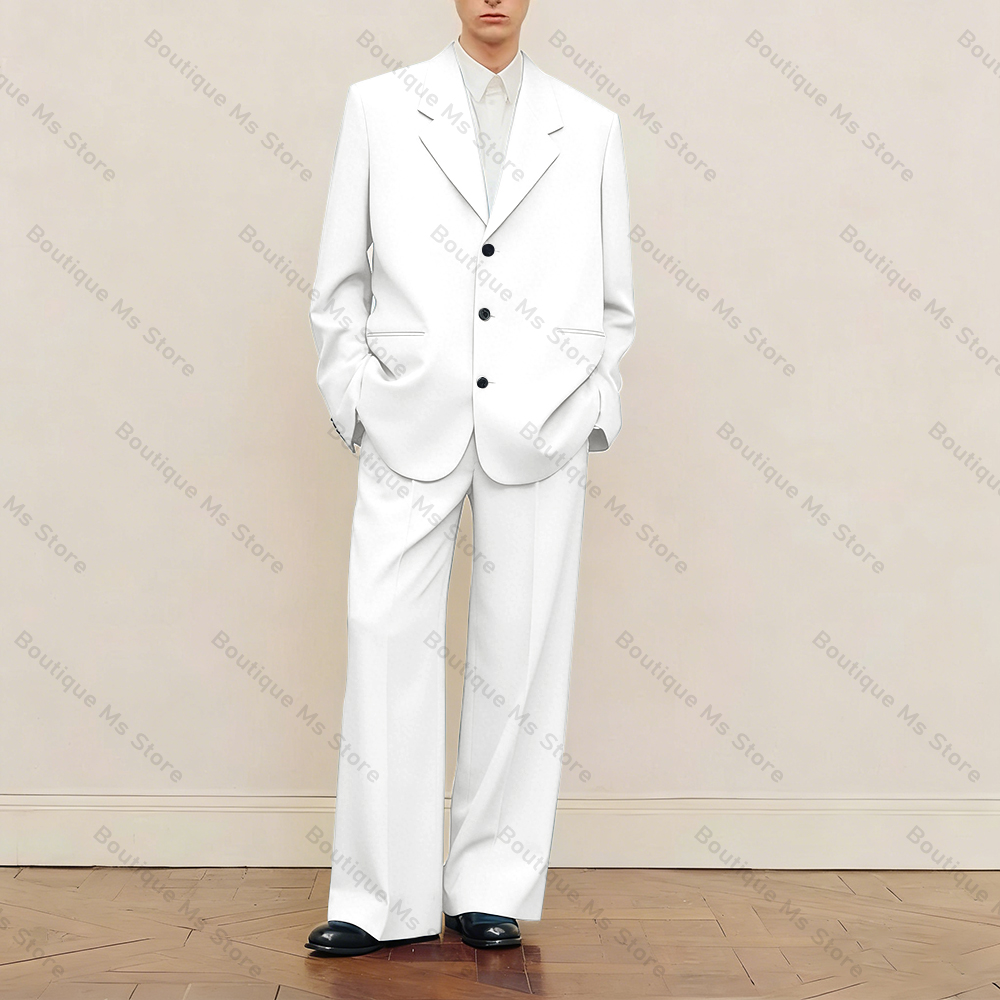Men's Black Oversized Suit Set - đánh giá và giá Men Formal Wear Fashion
