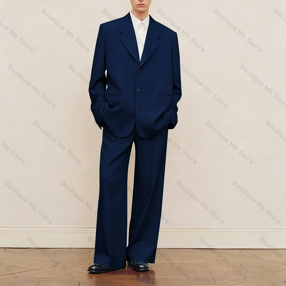 Men's Black Oversized Suit Set - đánh giá và giá Men Formal Wear Fashion