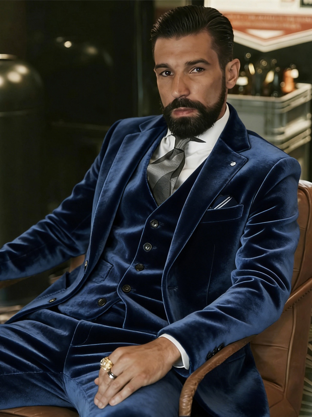 Men's Velvet Suits 3 Pieces Da - đánh giá và giá Men Formal Wear Outfits