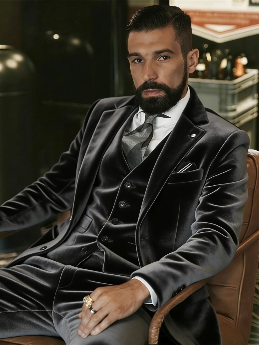 Men's Velvet Suits 3 Pieces Da - đánh giá và giá Men Formal Wear Outfits