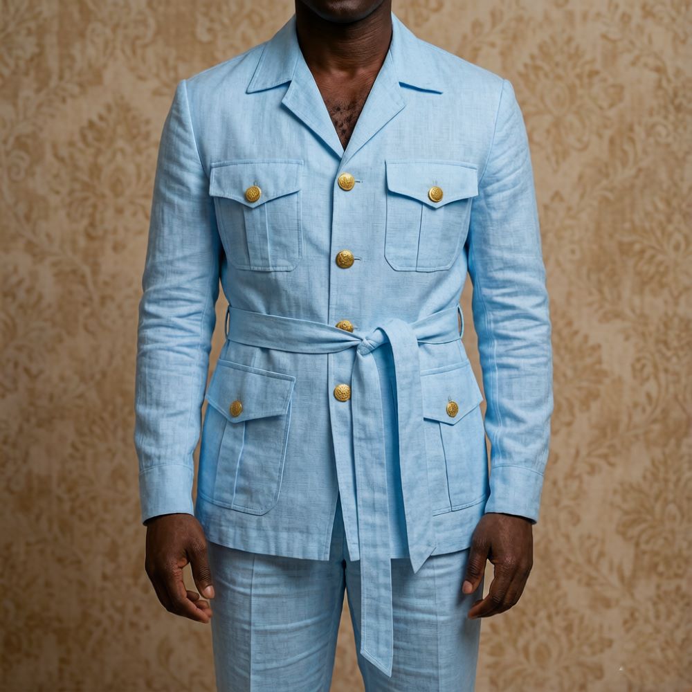 Mens Off White Linen Safari Su - đánh giá và giá Men'S Formal Wear Belt