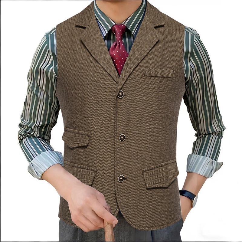 Men's Herringbone Tweed Suit V - đánh giá và giá Men'S Formal Wear Waistcoat